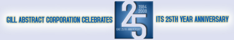 Gill Abstract 25th Year Anniversary Banner